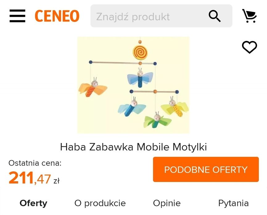 Haba zabawka motylki