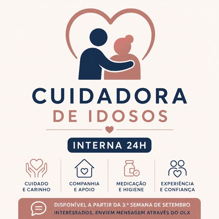 Cuidadora de Idosos – Interna 24h