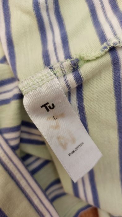 Koszulka T-shirt męski chłopięcy zielony granatowy 170 L Tu