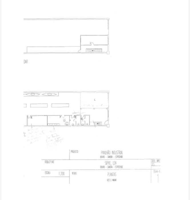 Pavilhao com 2 pisos ( ronda os 800m2) Esposende