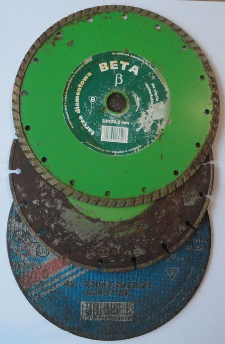 Tarcza diamentowa 230 Beta 2 szt + tarcza do stali
