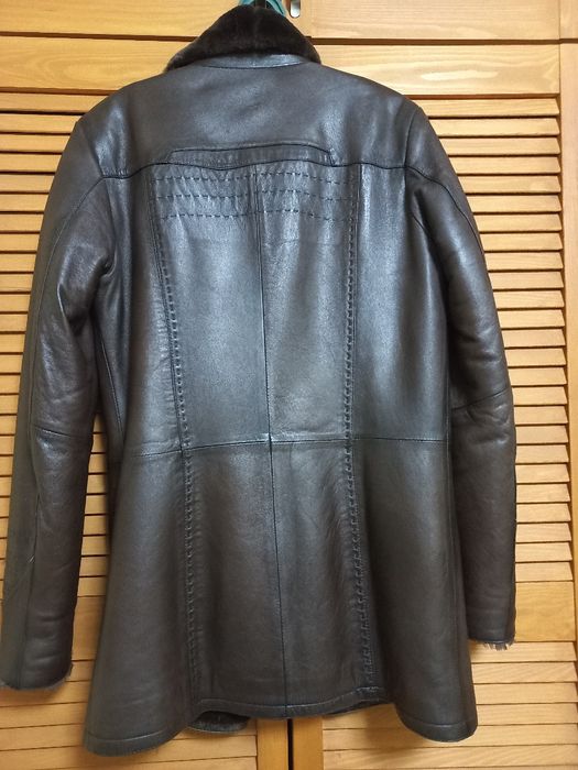 Чоловіча шкіряна дублянка