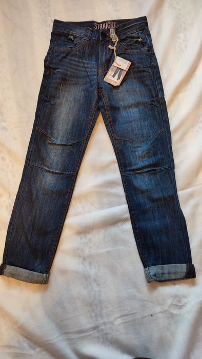 nowe spodnie jeansowe  (ciemny jeans)