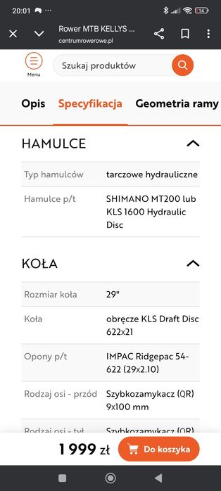 Rower Kellys Spider 50