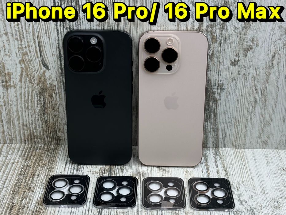 Раздельное стекло на камеру iPhone 16 Pro Max/ 16 Pro Скло