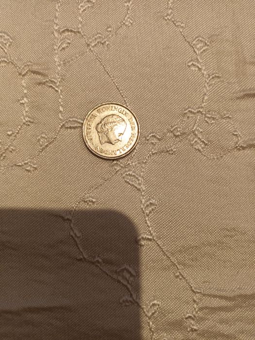 Moeda Holandesa 25 cent 1980