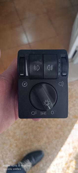 Chave de luzes, comutador de farol