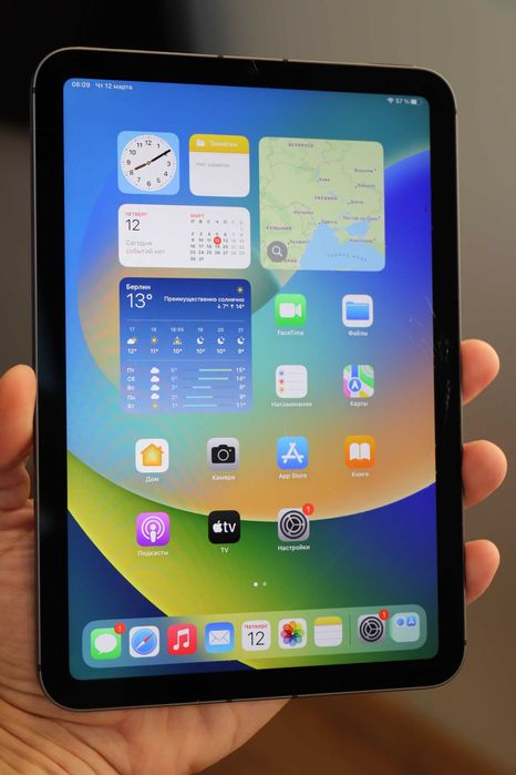 Apple iPad mini 6 Wi-Fi + Cellular 64GB,Є тріщини! A2568! АКБ 100%