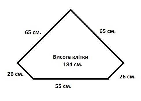 Клітка вітрина для шиншил, білки чи птахів.