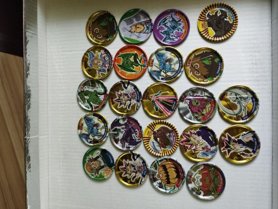 Żetony metal tazo z chipsów kolekcja Yu Gi Oh dla kolekcjonera