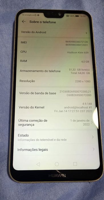 Huawei P20 lite usado