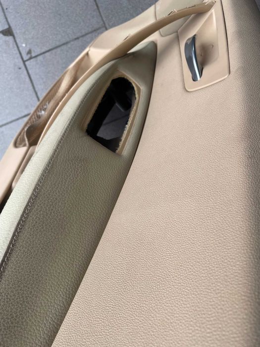 Bmw x3 e83 skóra krem komplet foteli boczki Europa przed lift lędźwie