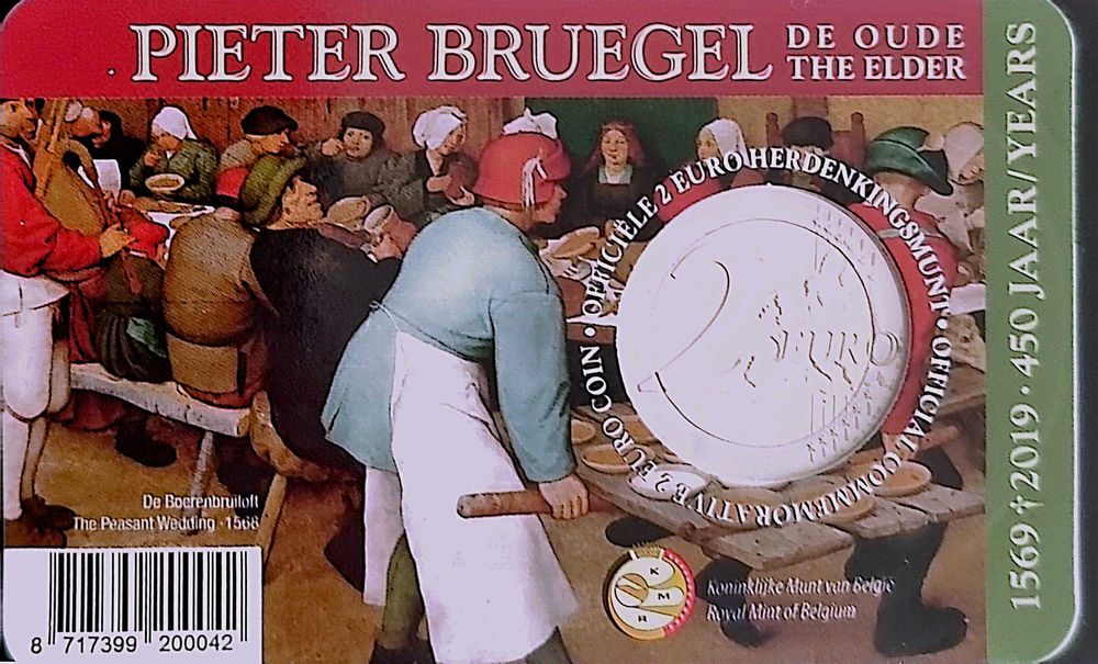 Bélgica 2€ Pieter Bruegel BNC