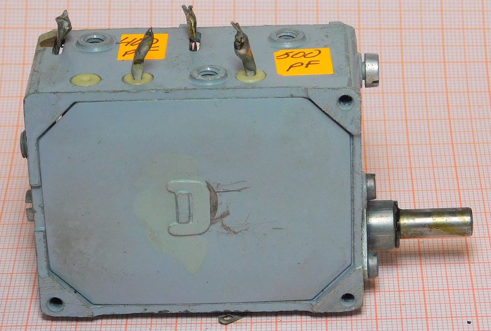 Kondensator powietrzny zmienny 400pF + 500pF [R2W3]11