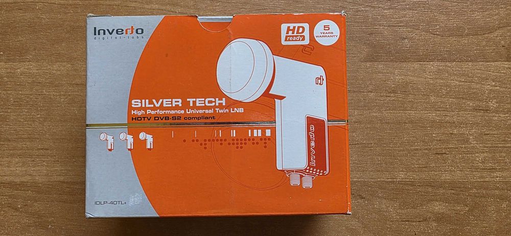 Konwerter Inverto Silver Tech TWIN 0.2 dB HDTV 4K CERTYFIKAT nowy