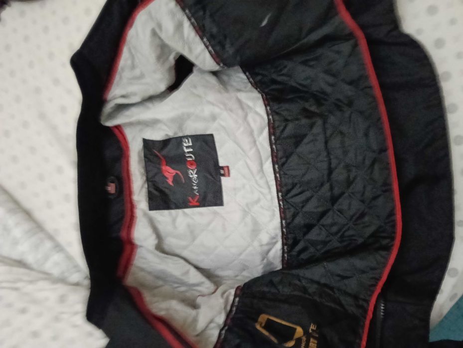 Casaco motard (Pele c/proteções) Kangroute
