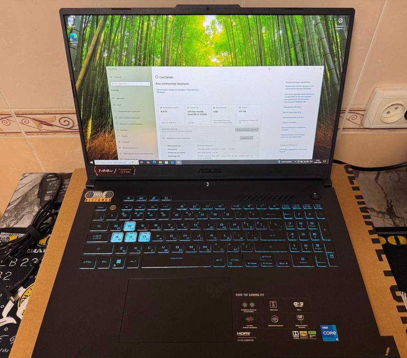 Ноутбук ASUS TUF Gaming F17, i5 12500H, RTX3050,SSD 512, 16GB,