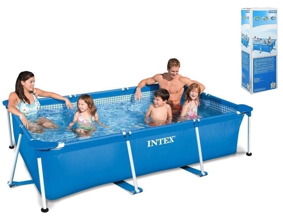Басейн каркасний прямокутний  Intex Интекс ,бассейн