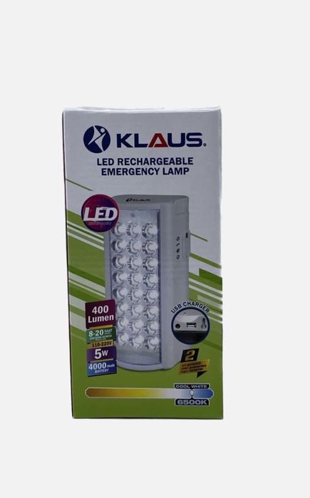 Klaus 24 led Power Bank Лампа Акумуляторна світлодіодна лампа фонарь