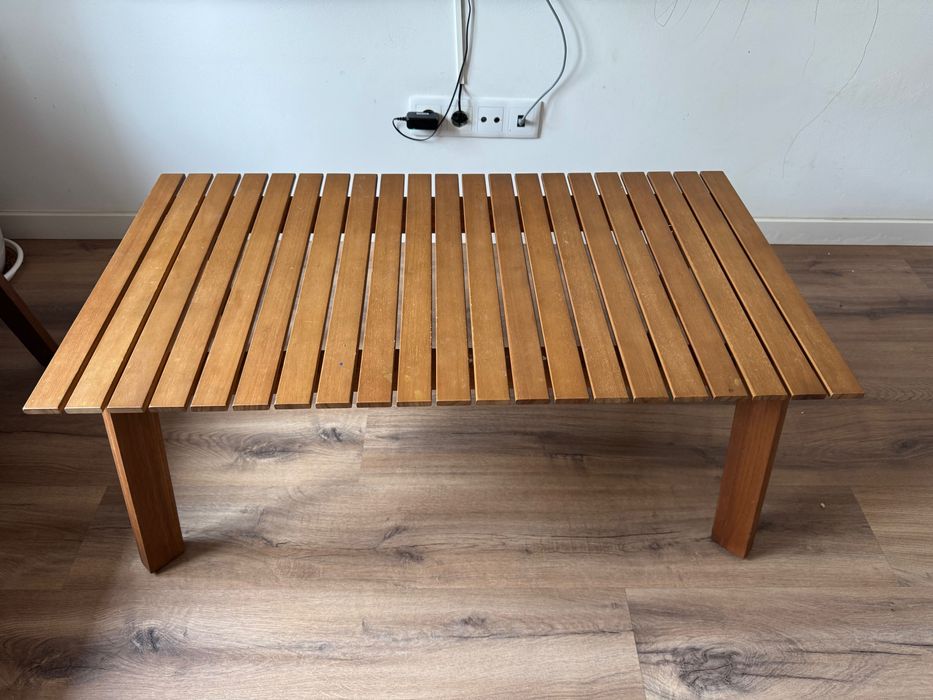 Sofá de Teca  - 5 lugares com mesa | Ótimo Estado | Interior/Jardim