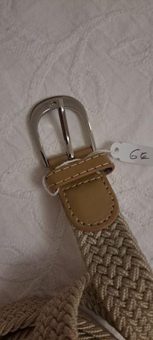Cinto bege 80 cm com elástico