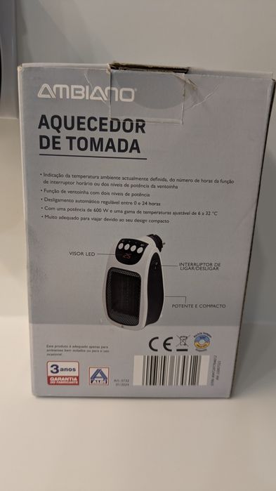 Aquecedor de tomada
