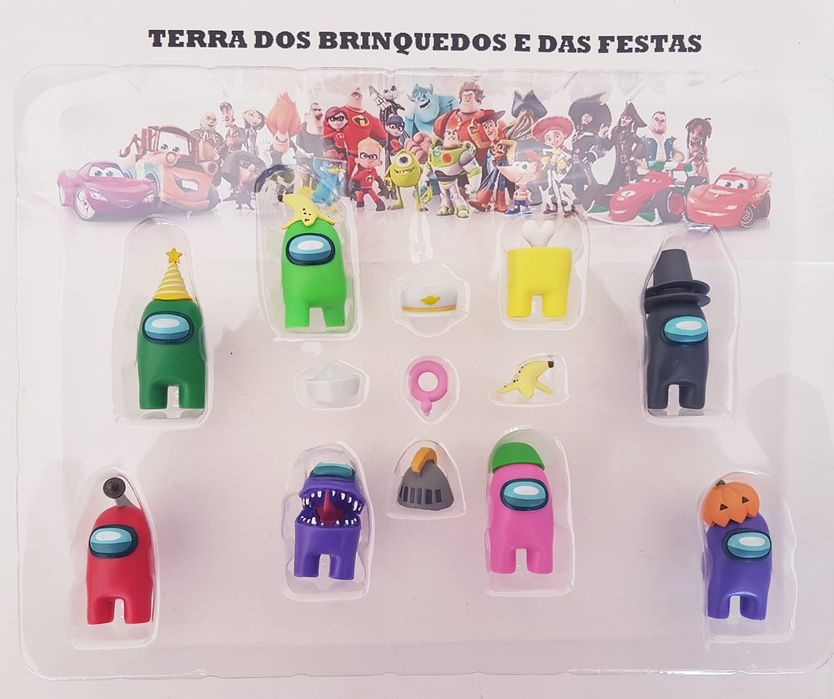 Conjunto 8 pcs + 5 Acessórios Among Us (Portes Incluidos)