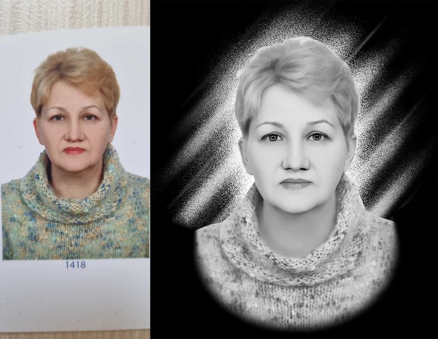 Ретуш фото на памятник