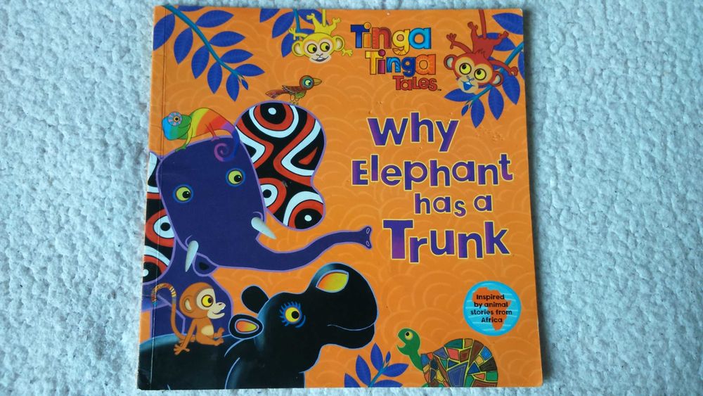 Книга  про слоника "Tinga Tinga Tales Why Elephant has a Trunk"