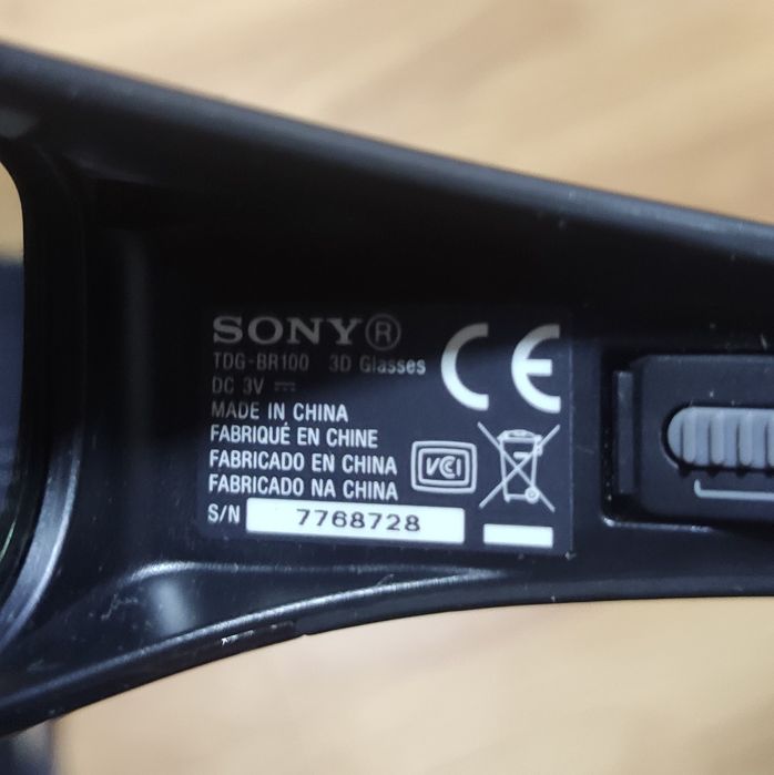 Óculos 3D Sony TDG-BR100