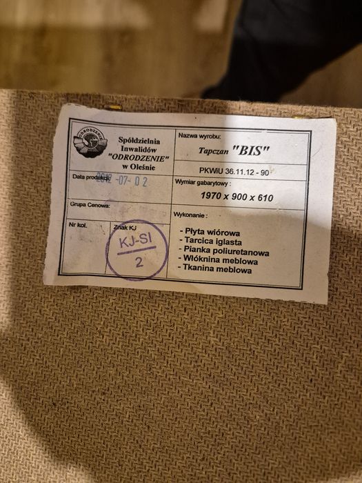 Tapczan 2 osobowy dziecięcy