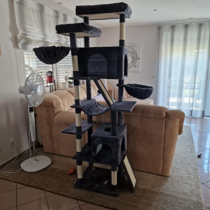 DRAPAK Dla Kota XXL Wielopoziomowe Drzewko Dla Wielu Kotów 206 cm