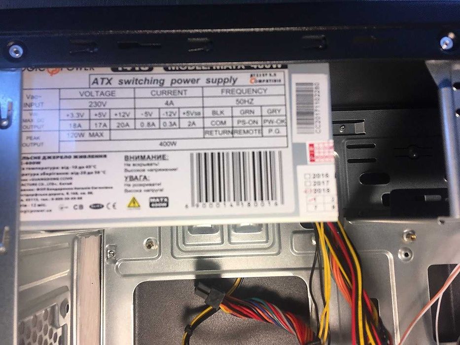 Корпус ПК Logic Power с Блоком питания 400 Ватт полностью комплектный