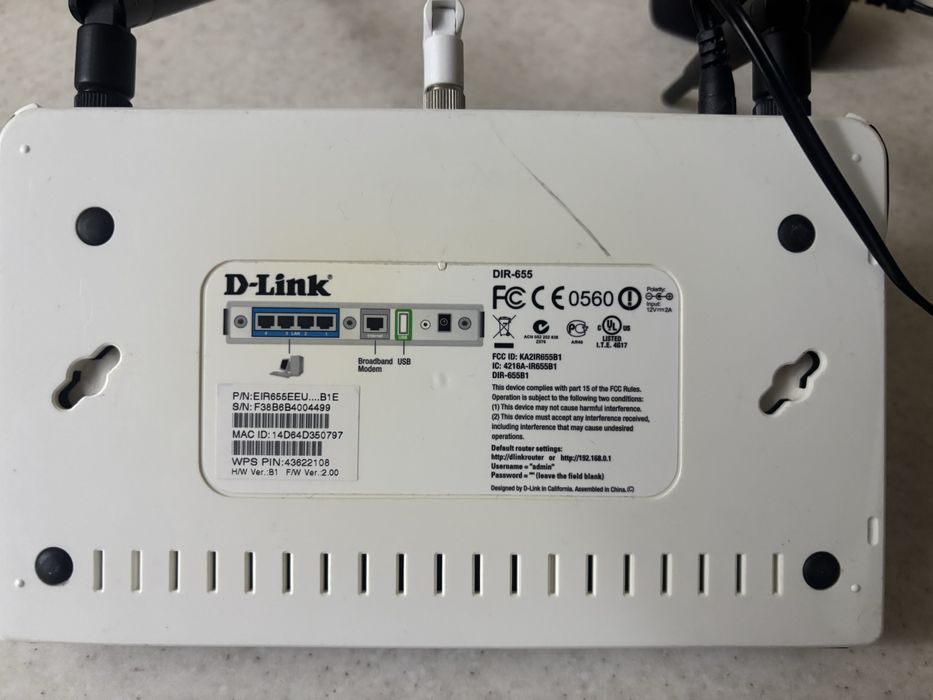 Wi-Fi роутер D-Link DIR-655 маршрутизатор Tp-Link