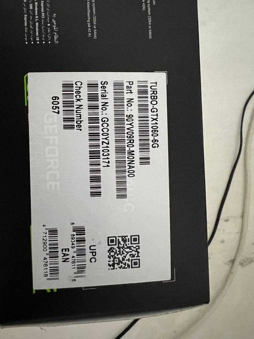 Asus GTX 1060 Turbo 6Gb