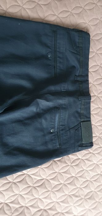 Spodnie męskie M granatowe