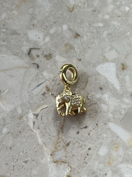 Charms slonik na szczescie zloty do padora