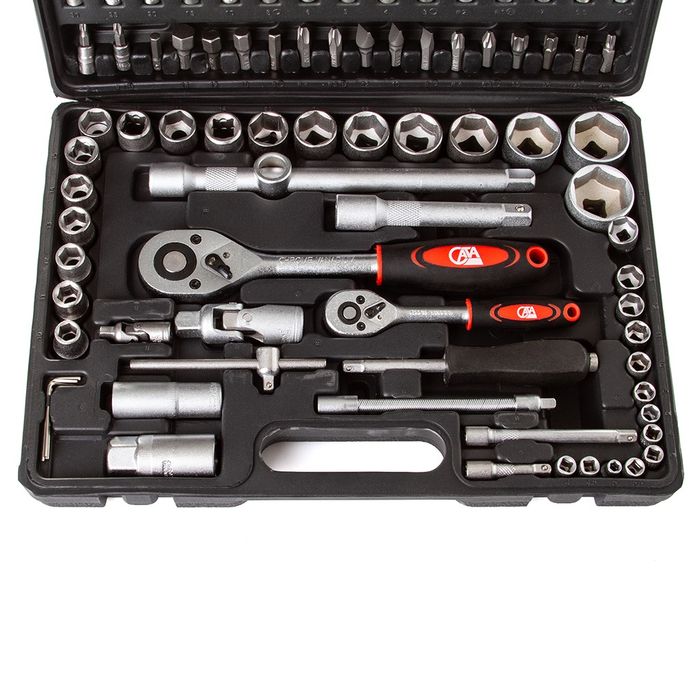 Nowy zestaw kluczy nasadowych 108 el. 1/4" 1/2"