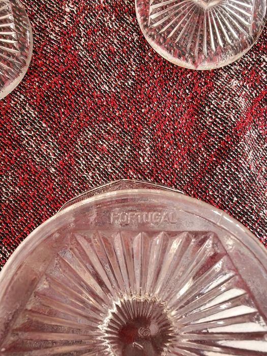 Conjunto vintage de 12 taças em cristal