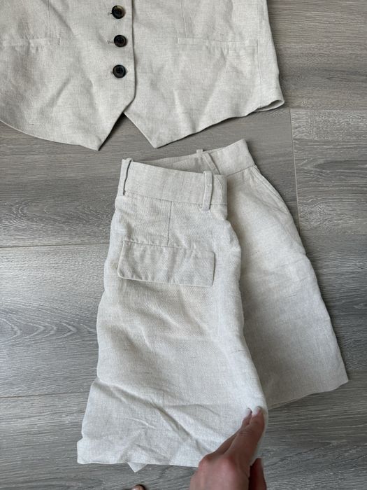 Лляний костюм  zara