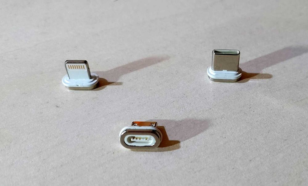 Кабель магнитный USB зарядка передача данных TypeС microUSB Lightning
