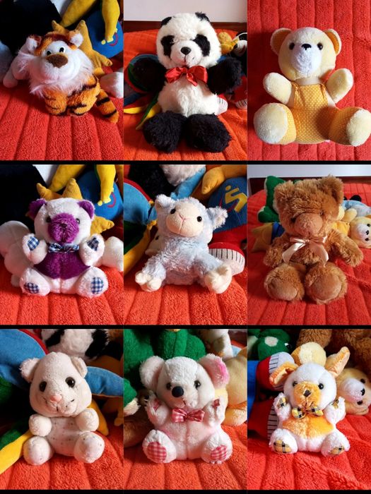 Conjunto de 9 Peluches