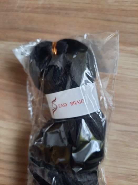 Włosy czarne doczepiane długie 65 cm pasmo nowe