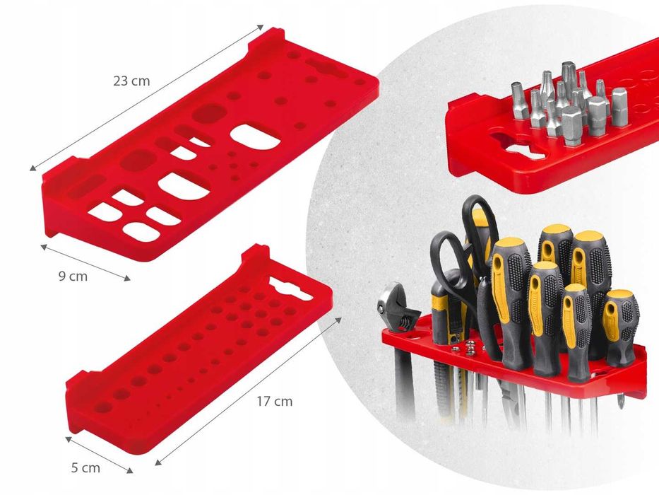 TABLICA NARZĘDZIOWA Warsztatowa Organizer Pojemniki HUMBERG