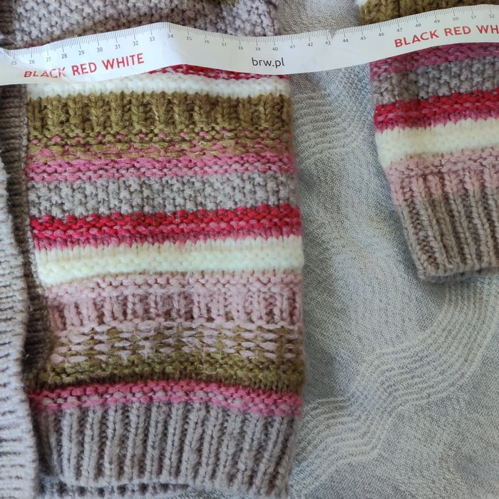 Kardigan damski S sweter z kapturem