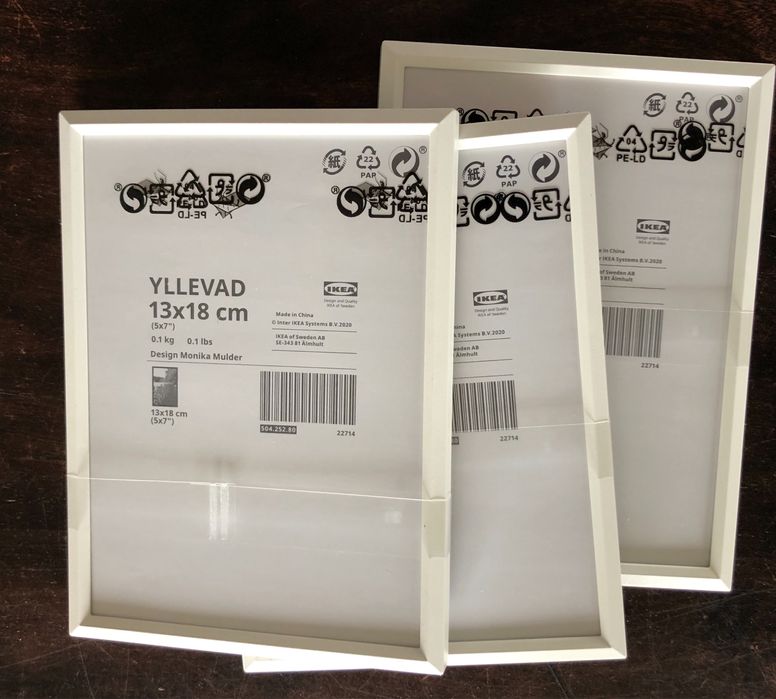 3 ramki Ikea Yllevad 13x18 cm