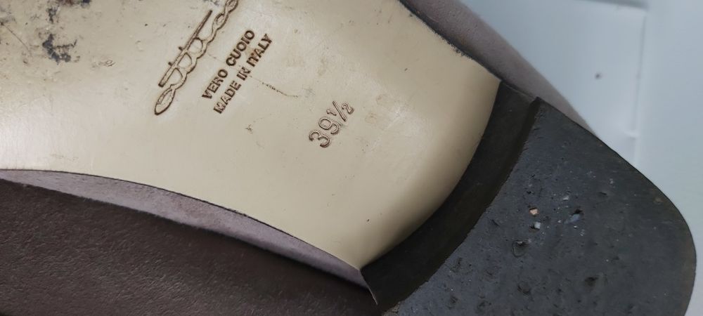 Czółenka 39,5 włoskie 40 skóra naturalna zdrowotne