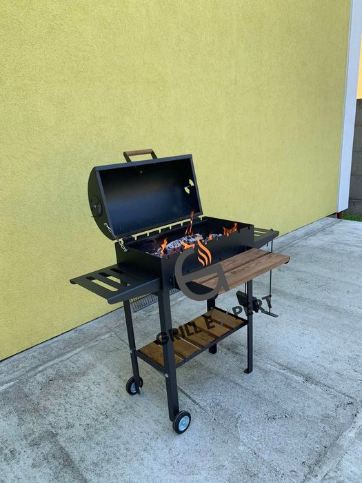 Мангал гриль  барбекю | Сталь 4ММ | КРИШКА + ГРИЛЬ + ПОДАРУНКИ