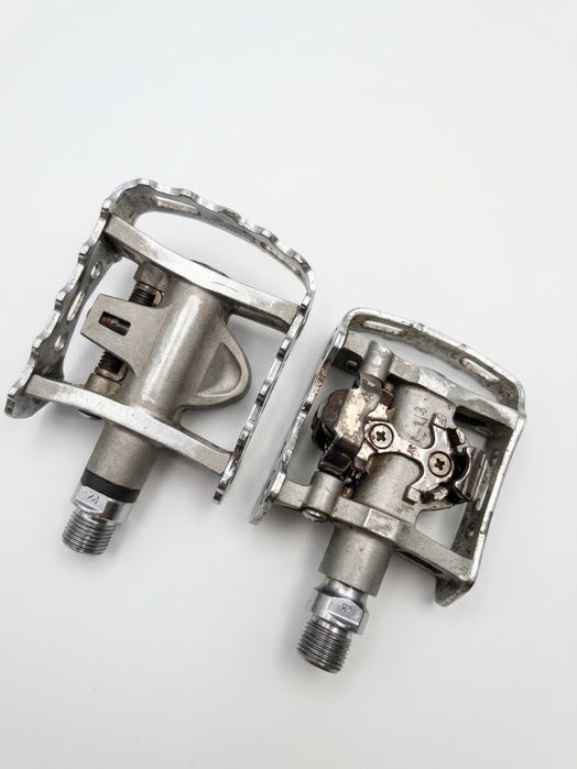 Pedały rowerowe dwustronne Shimano SPD / Platformy – komplet L+R