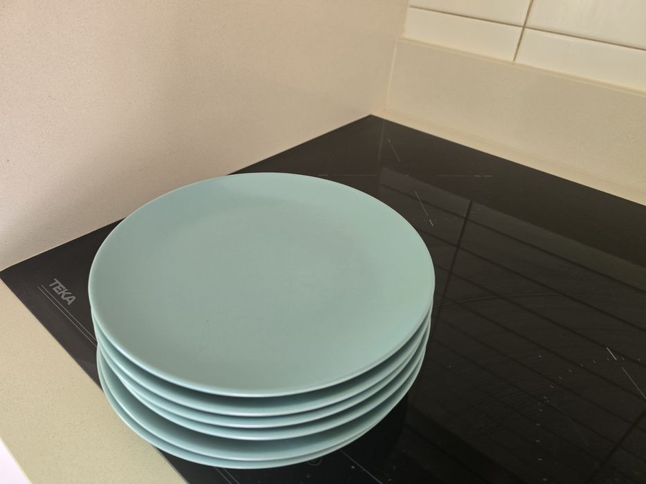 Conjunto de loica verde água